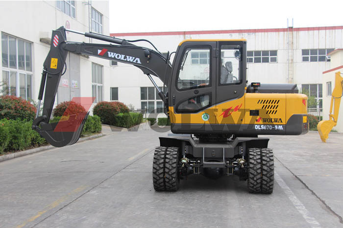 Wolwa Group Unveiled A Kind of New Wheel Hydraulic Excavator-Model DLS870-9M