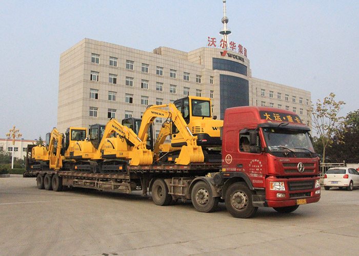 Wolwa Group exported 10 sets of excavators to Bolivia smoothly