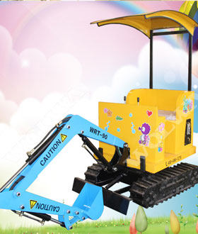 Double seat 90° kid excavator