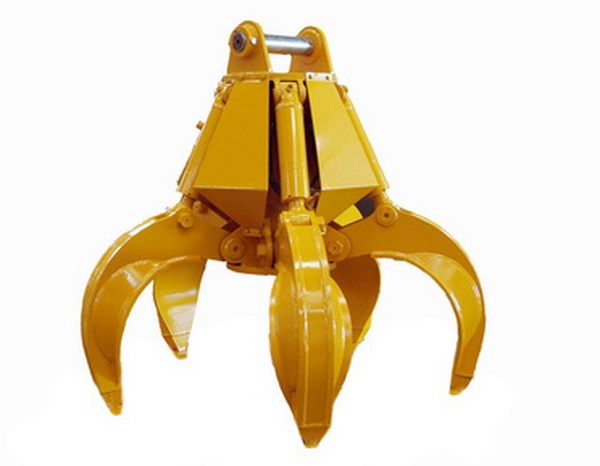 Excavator orange peel bucket