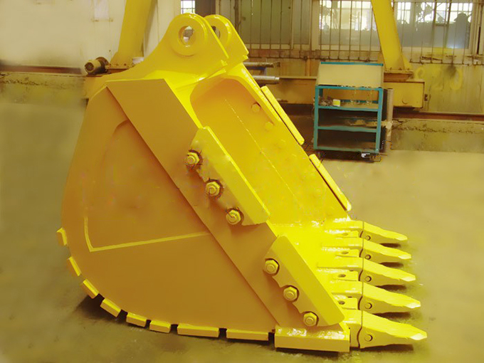 Excavator rock bucket