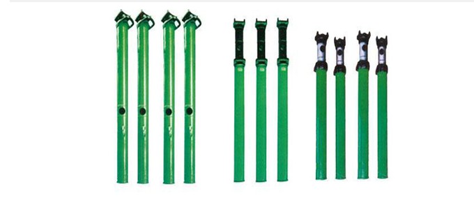 Double telescopic suspension single hydraulic prop