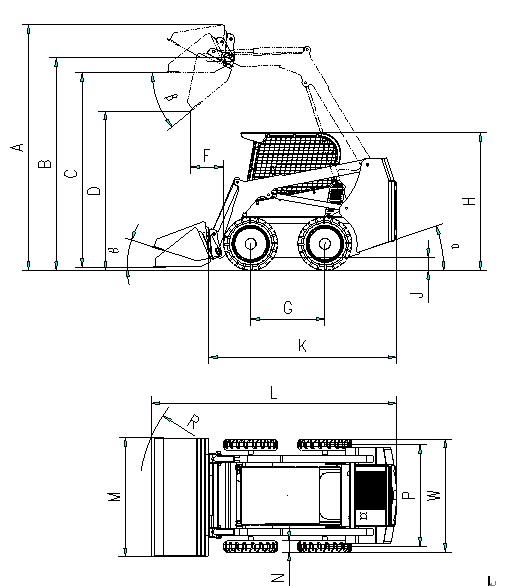 skip steer loader GN700 technical parameters