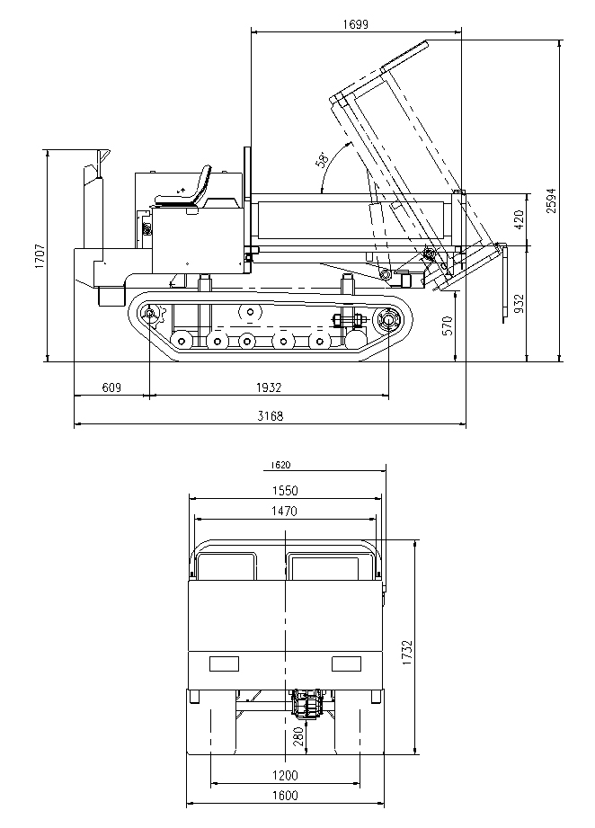 track carrier GN40 technical parameters