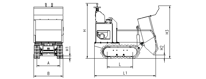 Mini dumper GN03 technical parameters