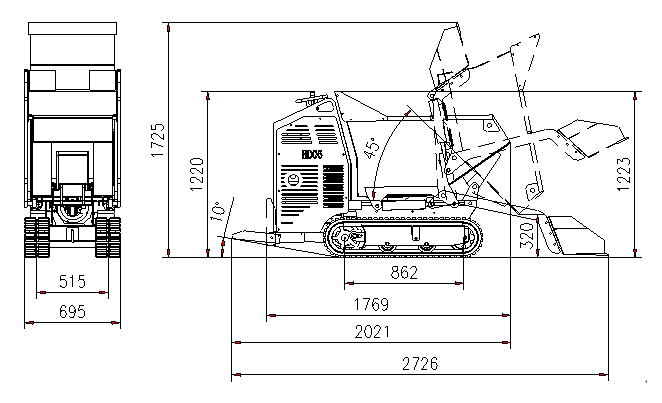 mini dumper GN05A