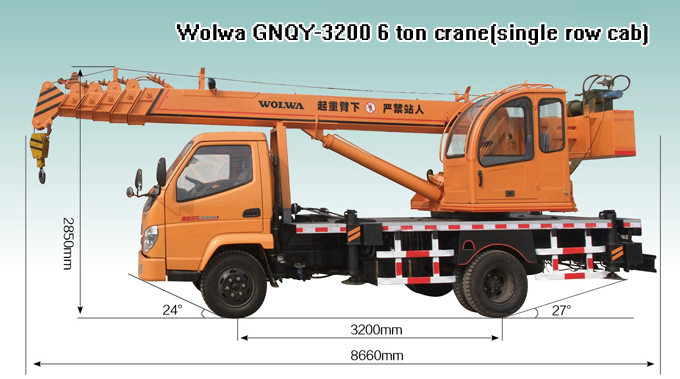 Wolwa GNQY-3200 6 ton crane