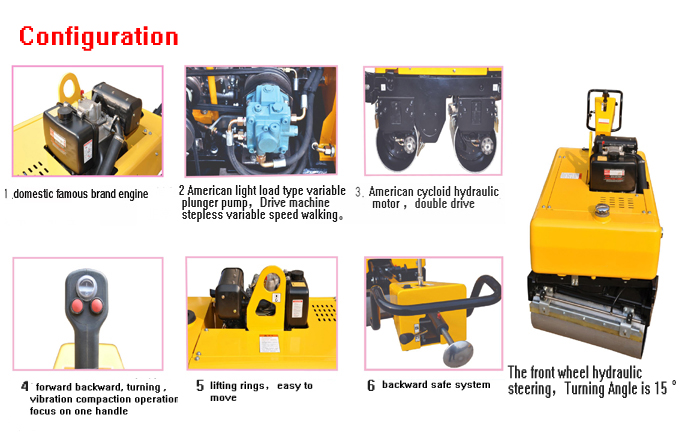 0.86 ton GNYL34BC road roller