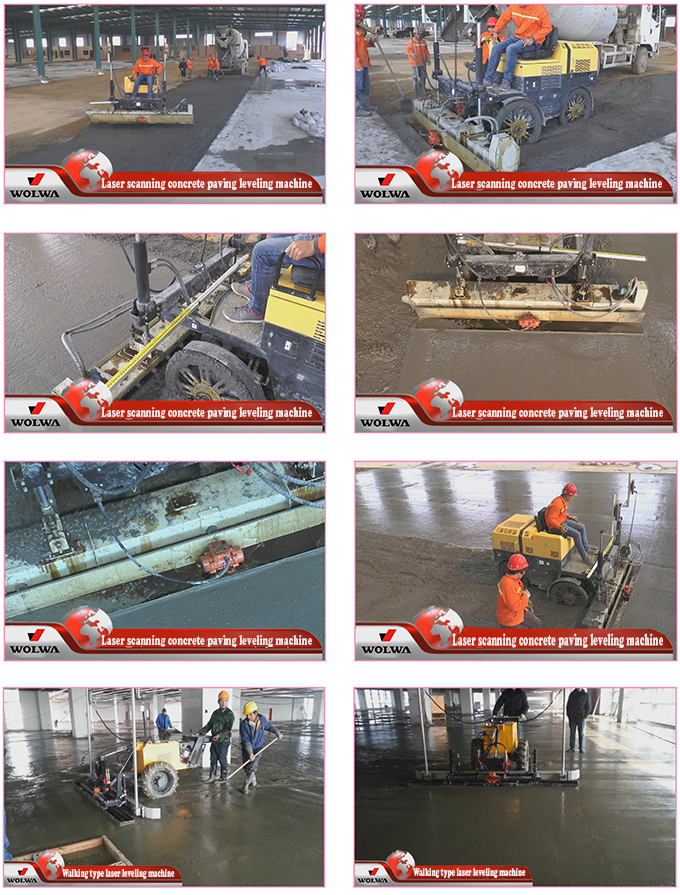 laser scanning concrete paving leveling machine