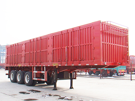 Box semi trailer