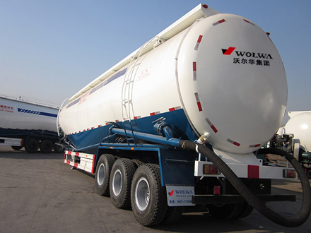 Bulk cement tank semi trailer