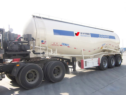 Bulk cement tank semi trailer