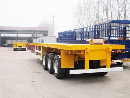 Flatbed semi trailer