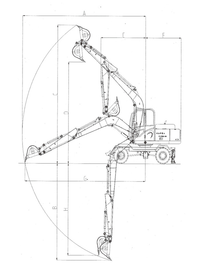 DLS880-9A hydraulic excavator