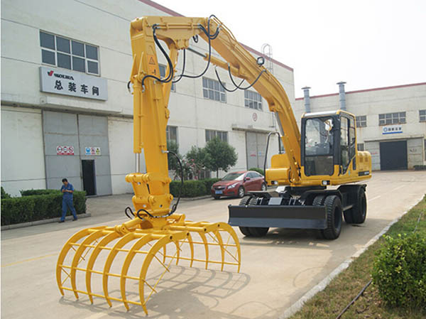 Wheel type hydraulic stacker